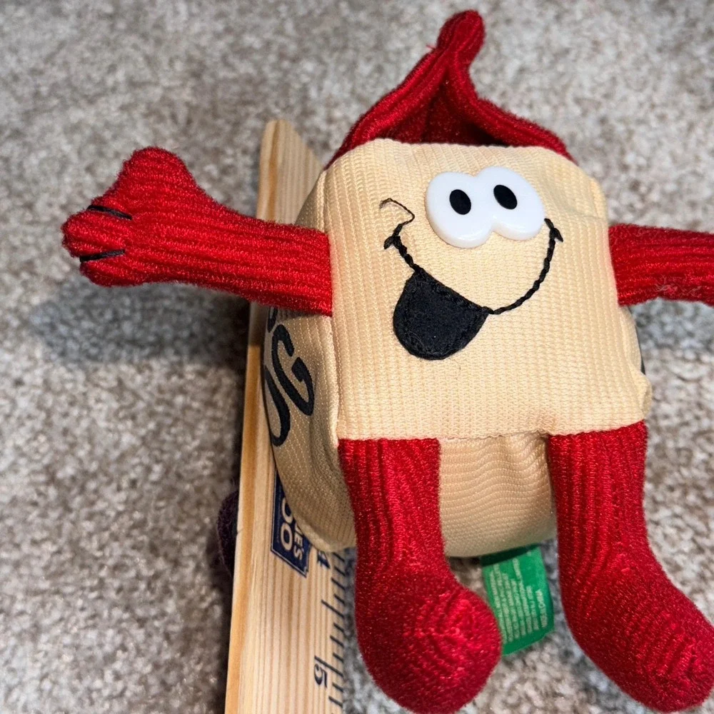 Vintage Dan Dee Merry Beans Egg Nog Plush Christmas Holiday Bean Bag Toy